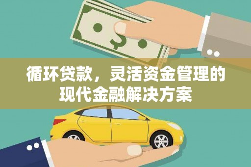 埌东循环贷款，灵活资金管理的现代金融解决方案