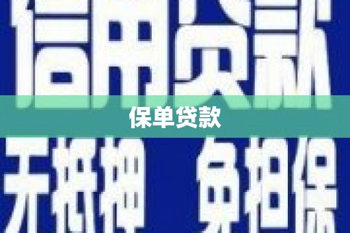 埌东保单贷款