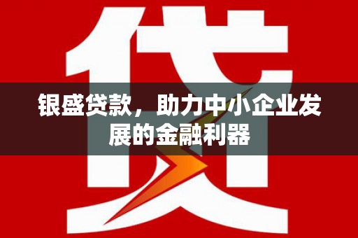 埌东银盛贷款，助力中小企业发展的金融利器