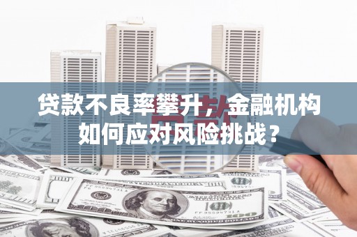 埌东贷款不良率攀升，金融机构如何应对风险挑战？