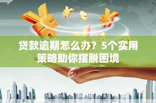 埌东贷款逾期怎么办？5个实用策略助你摆脱困境