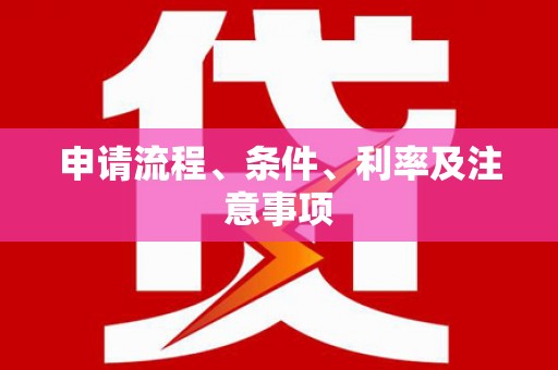 埌东申请流程、条件、利率及注意事项