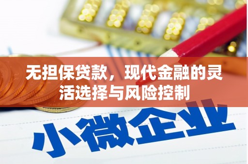 埌东无担保贷款，现代金融的灵活选择与风险控制