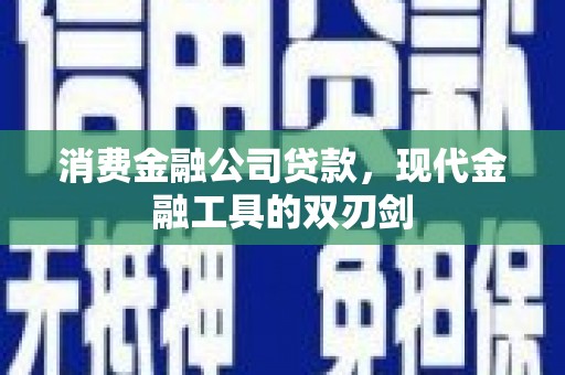 埌东消费金融公司贷款，现代金融工具的双刃剑
