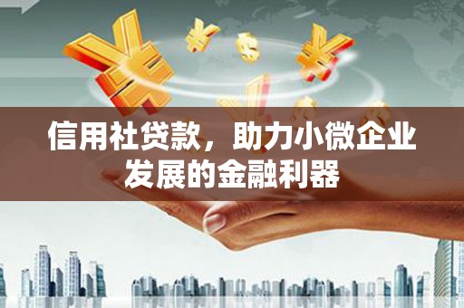 埌东信用社贷款，助力小微企业发展的金融利器