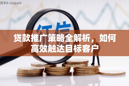 埌东贷款推广策略全解析，如何高效触达目标客户