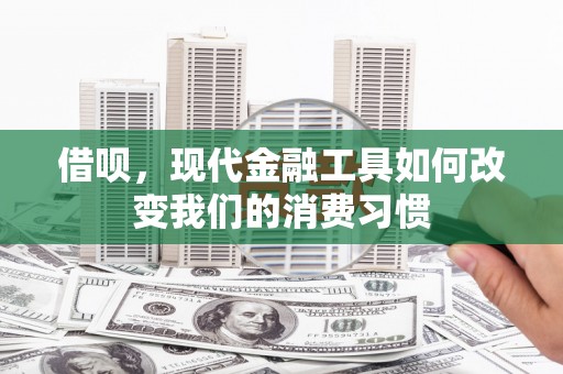 埌东借呗，现代金融工具如何改变我们的消费习惯