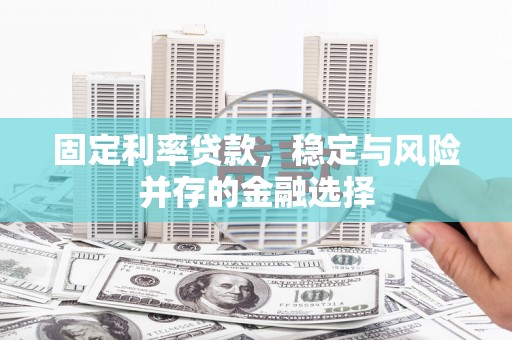 埌东固定利率贷款，稳定与风险并存的金融选择