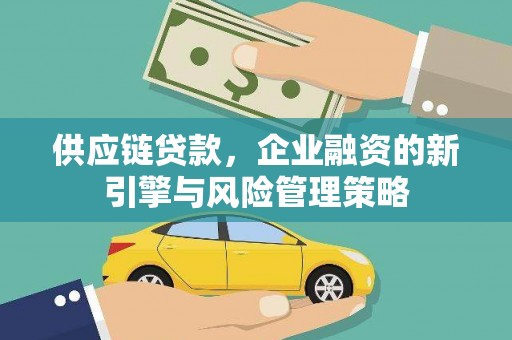 埌东供应链贷款，企业融资的新引擎与风险管理策略