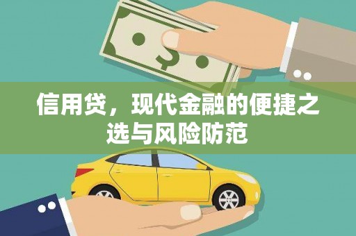 埌东信用贷，现代金融的便捷之选与风险防范
