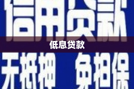 埌东低息贷款