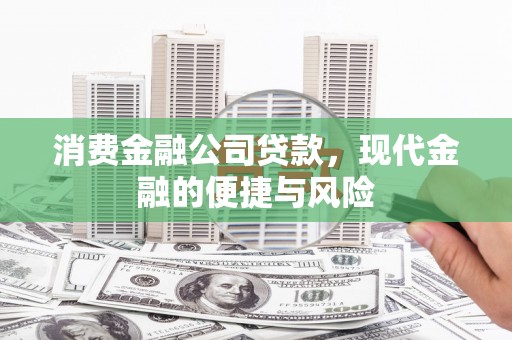 埌东消费金融公司贷款，现代金融的便捷与风险