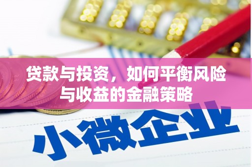 埌东贷款与投资，如何平衡风险与收益的金融策略