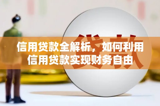 埌东信用贷款全解析，如何利用信用贷款实现财务自由