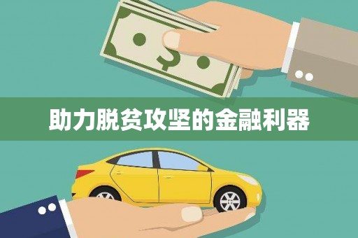 埌东助力脱贫攻坚的金融利器